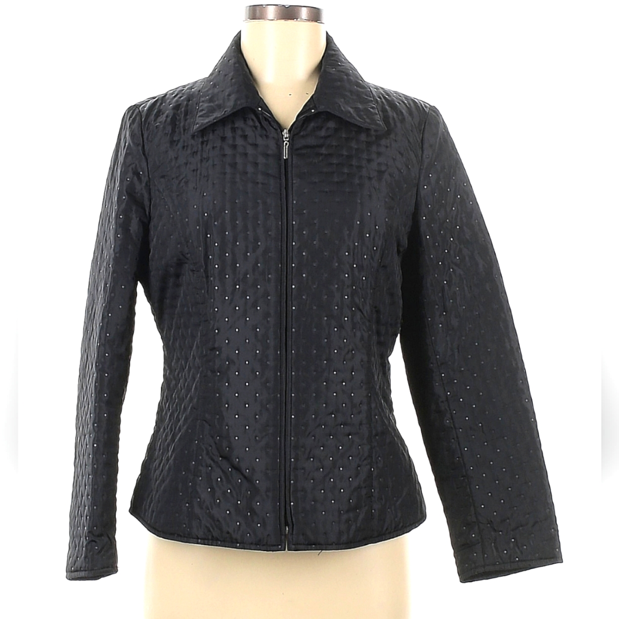 Talbot's Quilted Dot Jacket